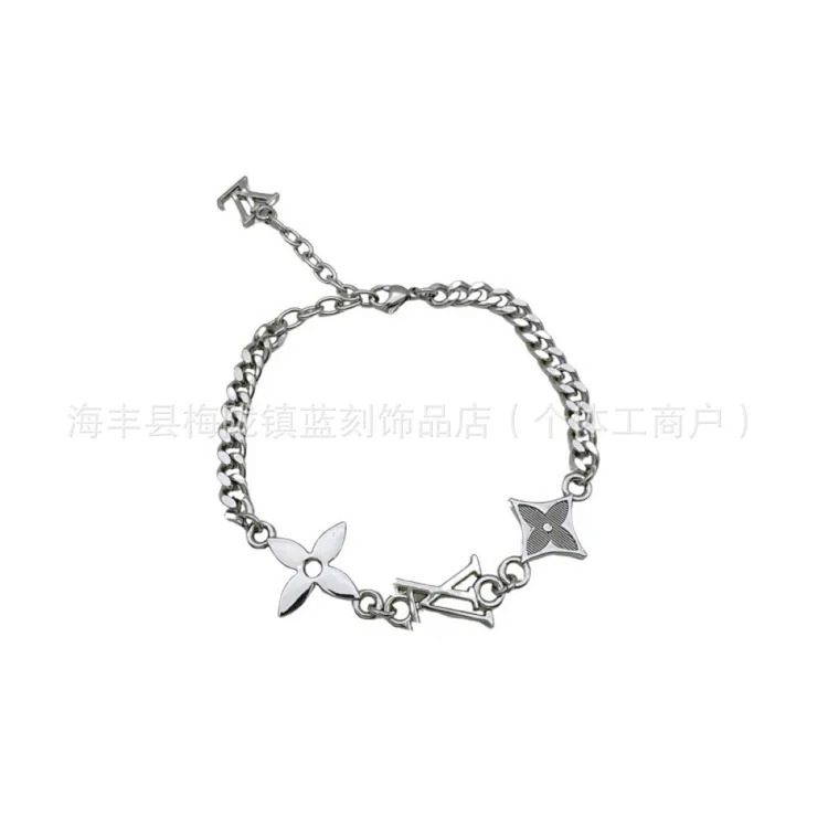 Home Cross-border Wholesale New Letter Bracelet Personality Trend Sweet and Cool High-end Men and Women Same Style Jewelry