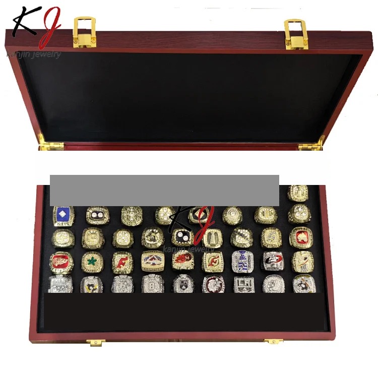 NHL Hockey Championship Rings Set of 60 1960-2025 Stanley Cup Fans Men's Collection