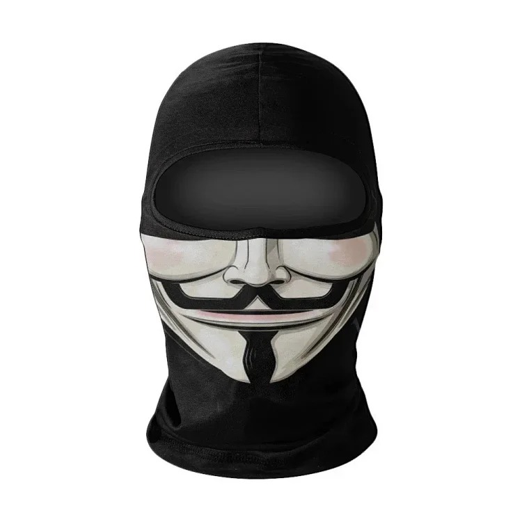 Headgear motorcycle sun protection motorcycle ice silk windproof skull mask for men and women breathable and sweat-wicking full face neck scarf hood