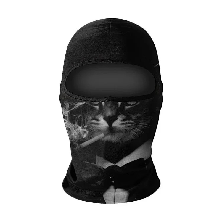 Headgear motorcycle sun protection motorcycle ice silk windproof skull mask for men and women breathable and sweat-wicking full face neck scarf hood