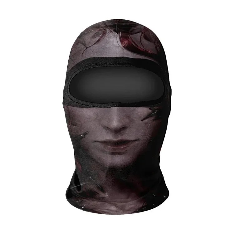 Headgear motorcycle sun protection motorcycle ice silk windproof skull mask for men and women breathable and sweat-wicking full face neck scarf hood