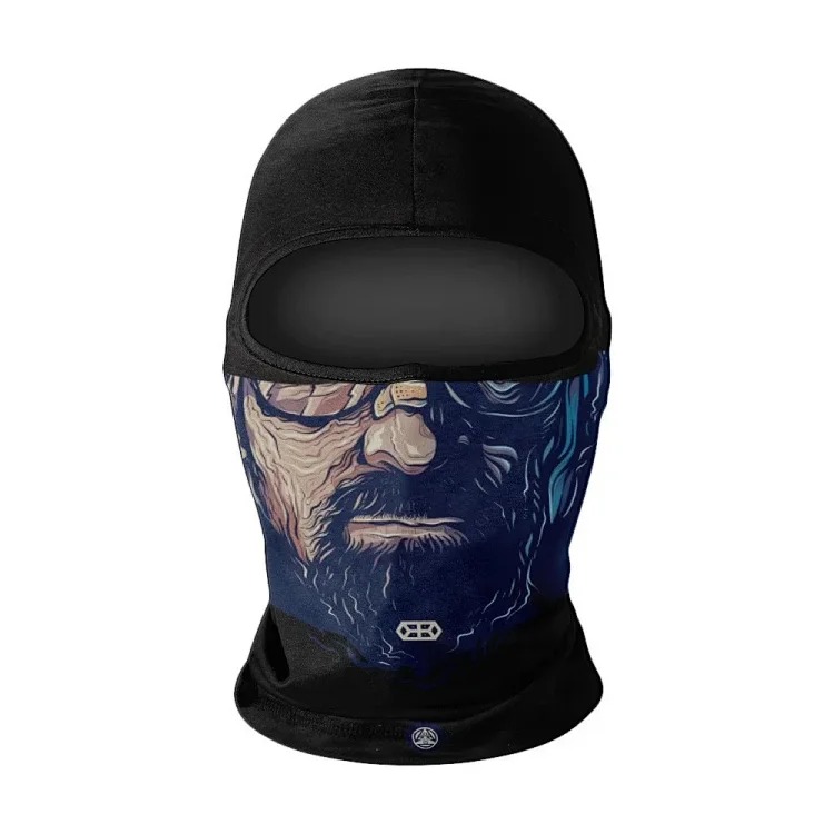 Headgear motorcycle sun protection motorcycle ice silk windproof skull mask for men and women breathable and sweat-wicking full face neck scarf hood