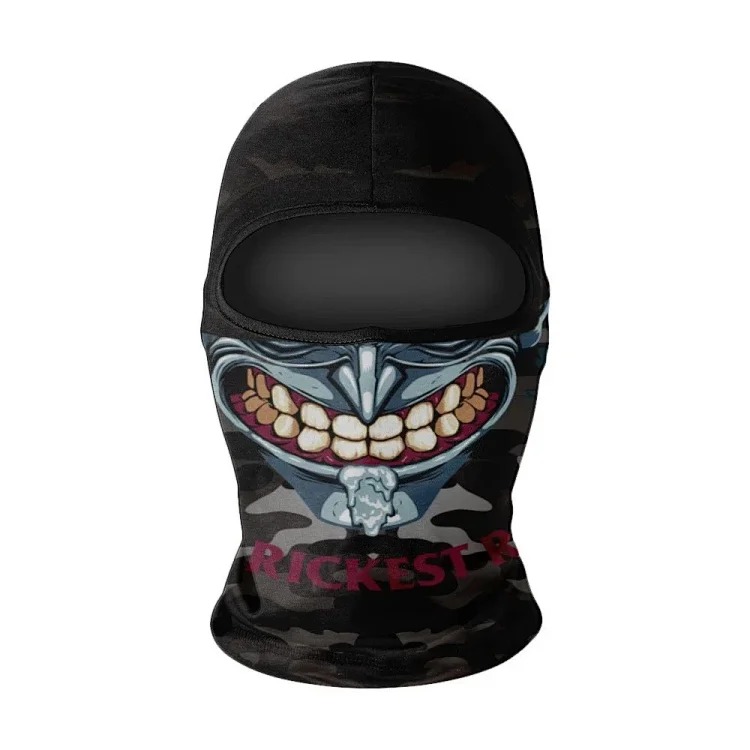 Headgear motorcycle sun protection motorcycle ice silk windproof skull mask for men and women breathable and sweat-wicking full face neck scarf hood