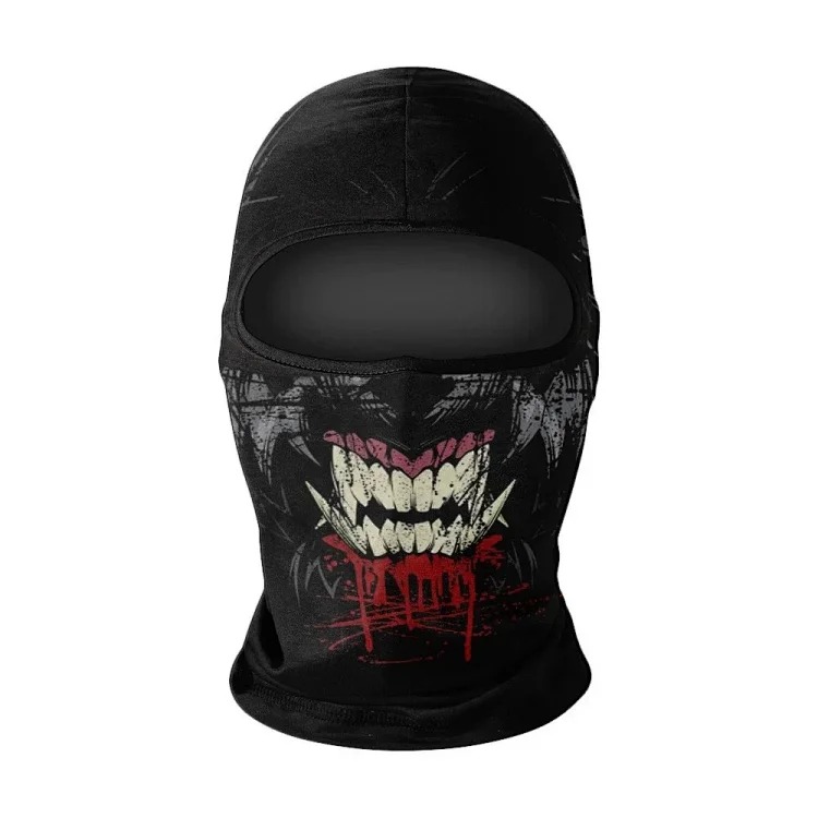 Headgear motorcycle sun protection motorcycle ice silk windproof skull mask for men and women breathable and sweat-wicking full face neck scarf hood