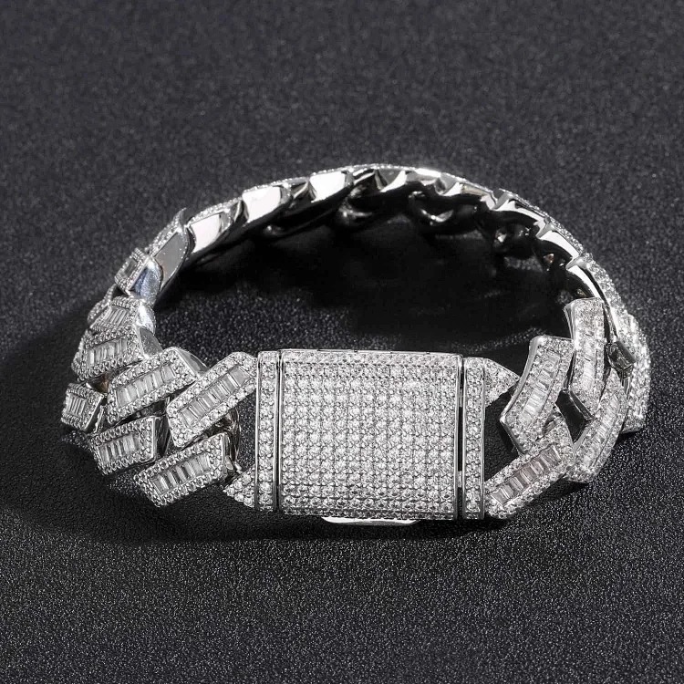 5ACubic Zirconia Stone Diamond Bracelet Hip-Hop Jewelry