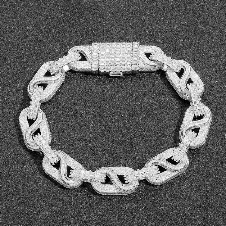 5ACubic Zirconia Stone Diamond Bracelet Hip-Hop Jewelry