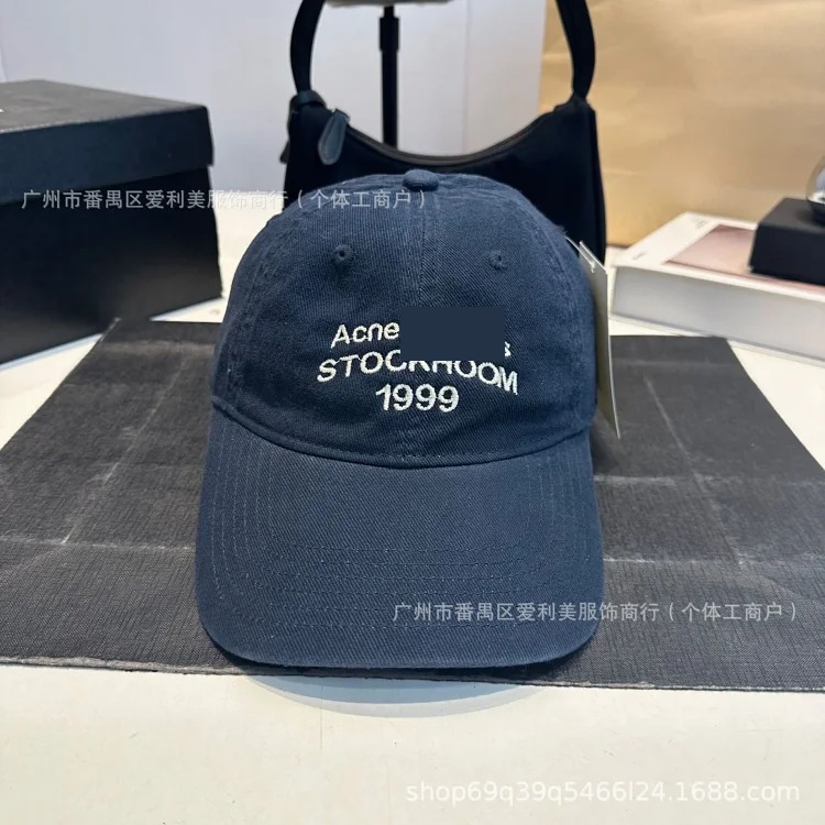 New style simple solid color soft top hat women's fashion Korean style simple baseball cap letter embroidered peaked cap men's style