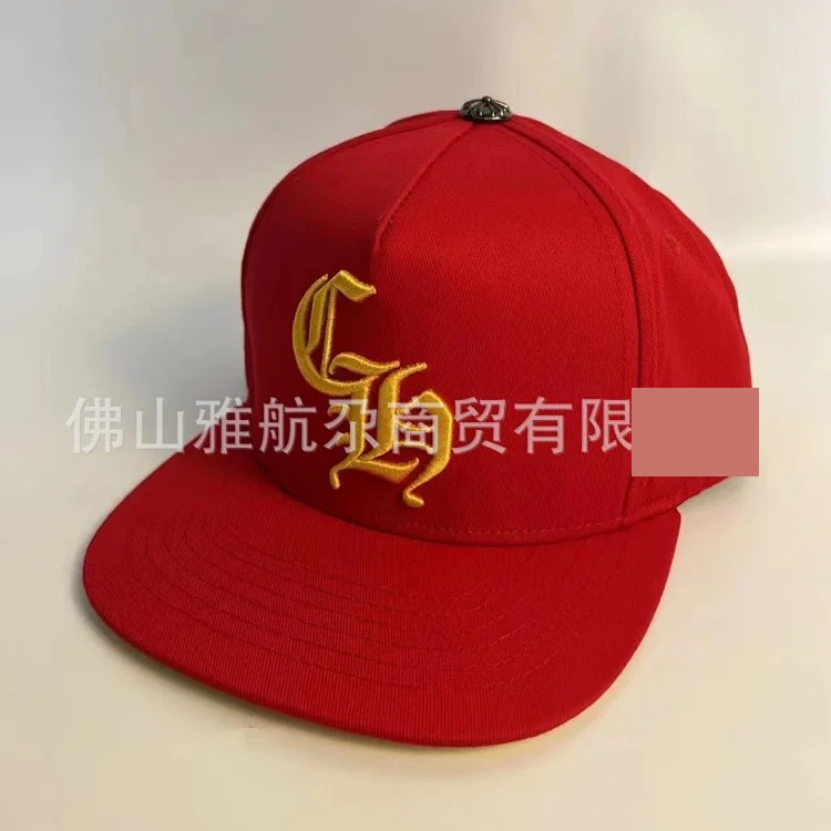Men's Hat Korean Style CH Mesh Sun Hat Baseball Cap Adjustable Sun Protection Peaked Hat Women's Summer Cool Letter Embroidery