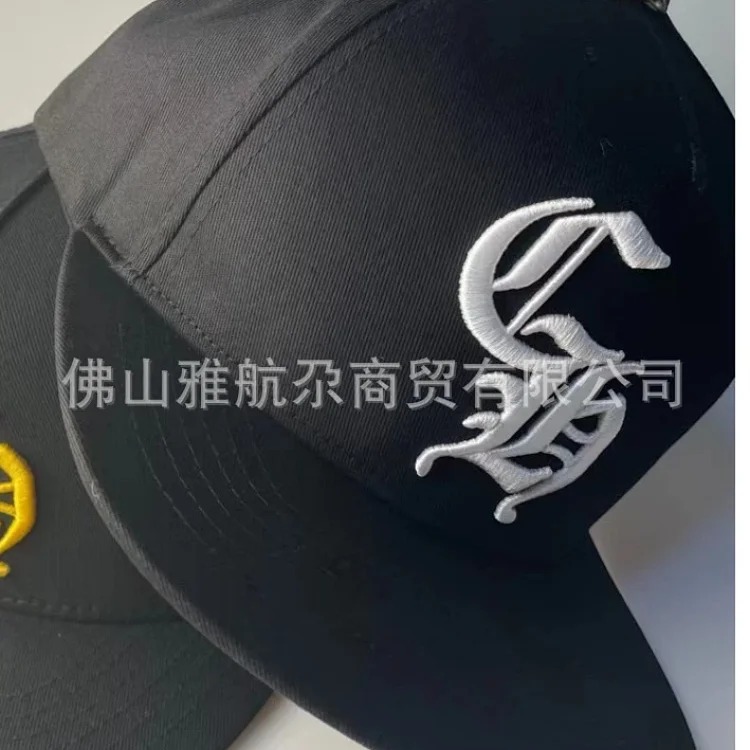 Men's Hat Korean Style CH Mesh Sun Hat Baseball Cap Adjustable Sun Protection Peaked Hat Women's Summer Cool Letter Embroidery