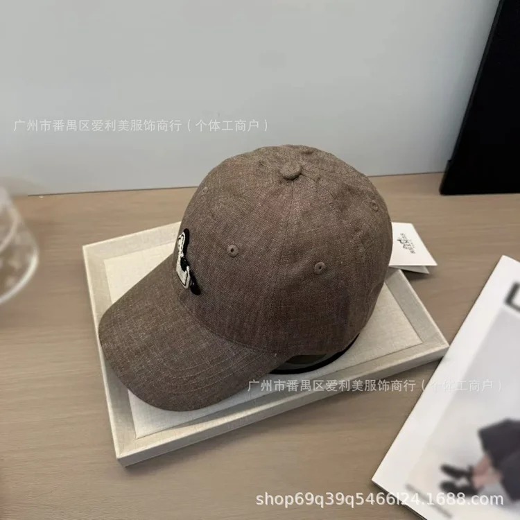 Spot Korean style cute pony embroidered baseball cap women's soft top face-showing small duck cap spring and summer sun protection hat