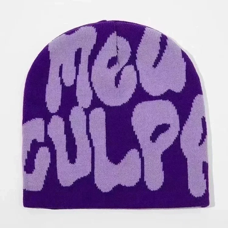 Autumn and winter fashionable knitted hat 02