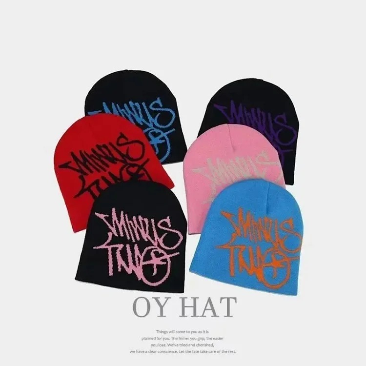 Autumn and winter fashionable knitted hat 02