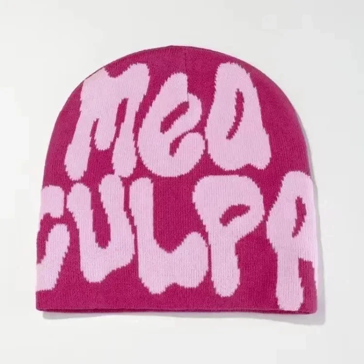 Autumn and winter fashionable knitted hat 02