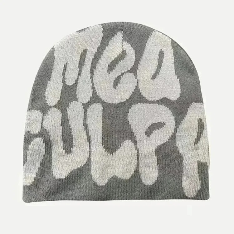 Autumn and winter fashionable knitted hat 02