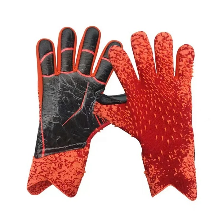 Football goalkeeper gloves thickened children and adults latex fingerless training breathable and comfortable football goalkeeper gloves
