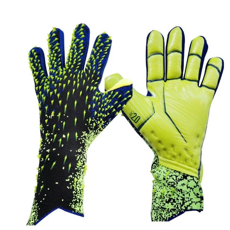 Football goalkeeper gloves thickened children and adults latex fingerless training breathable and comfortable football goalkeeper gloves