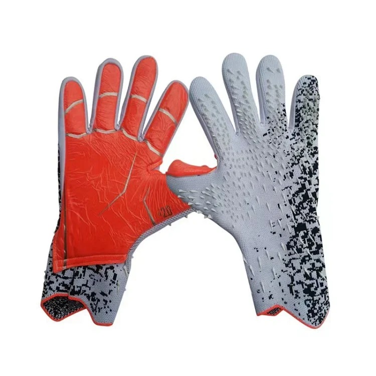 Football goalkeeper gloves thickened children and adults latex fingerless training breathable and comfortable football goalkeeper gloves