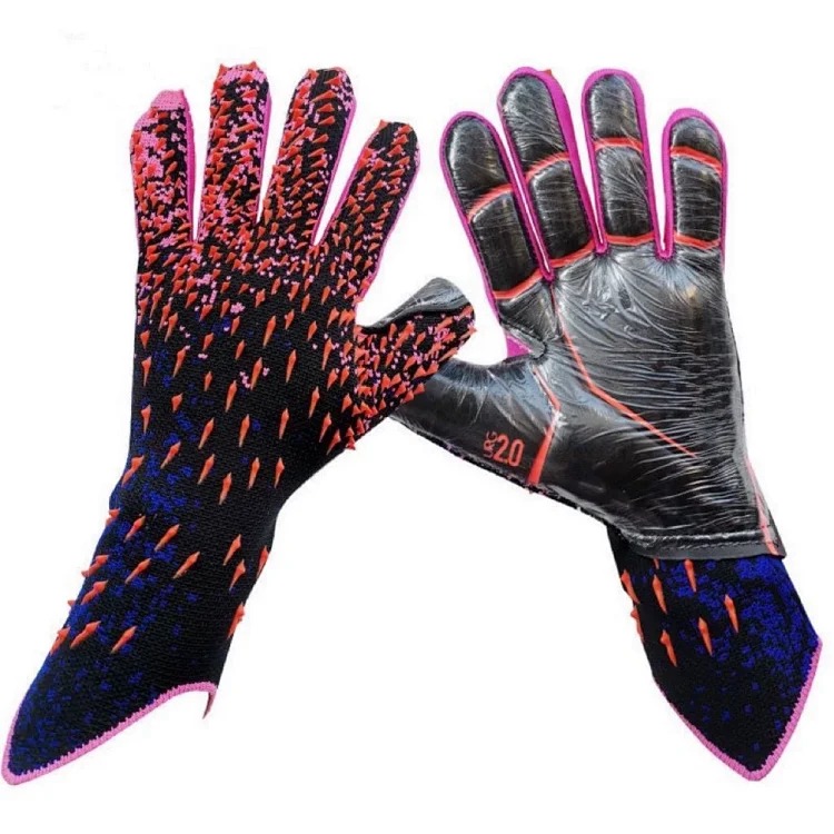 Football goalkeeper gloves thickened children and adults latex fingerless training breathable and comfortable football goalkeeper gloves