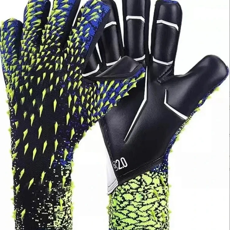 Football goalkeeper gloves thickened children and adults latex fingerless training breathable and comfortable football goalkeeper gloves