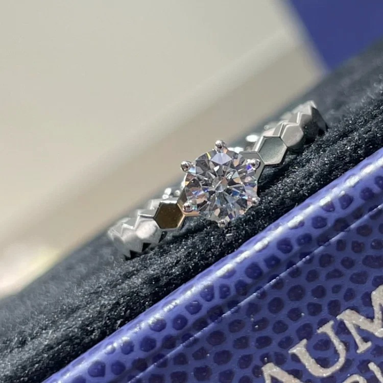 CHAU RING 925 sier Bee My Love Honeycomb Ring Spliced ​​Ring
