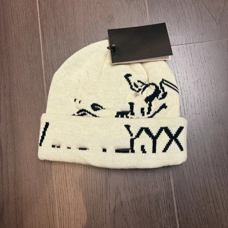 JS. Correct letters of European and American bird jacquard knitted hat ~ Versatile and warm large thickened woolen hat with personality, cold hat trend