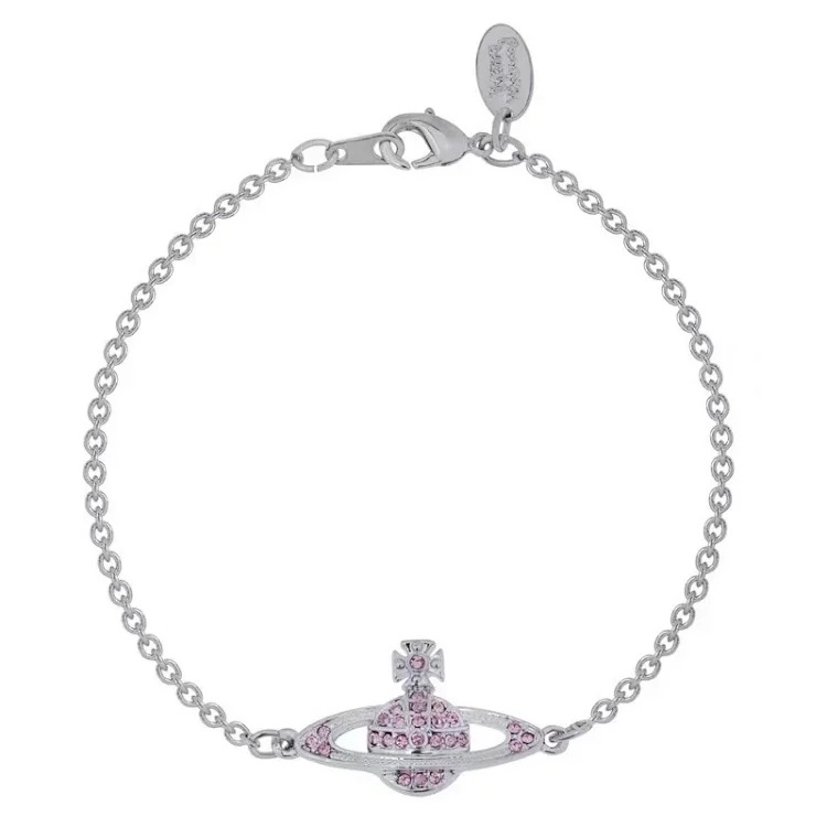 High of the Queen Mother's Saturn chain full of diamond bracelets for women niche simple high-end bracelets wholesale cross-border