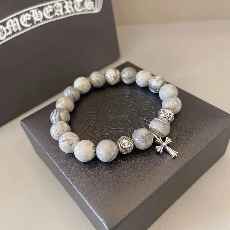 Chr Ome Hea Rts Bracelets