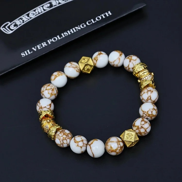 Chr Ome Hea Rts Bracelets